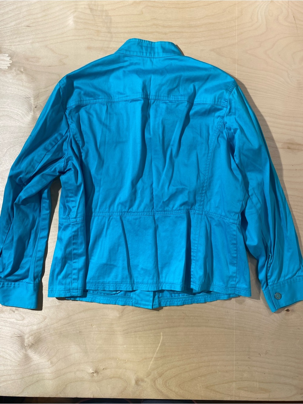 Jones New York Bright Turquoise Utility Jacket 1X (SO) - Picture 7 of 10